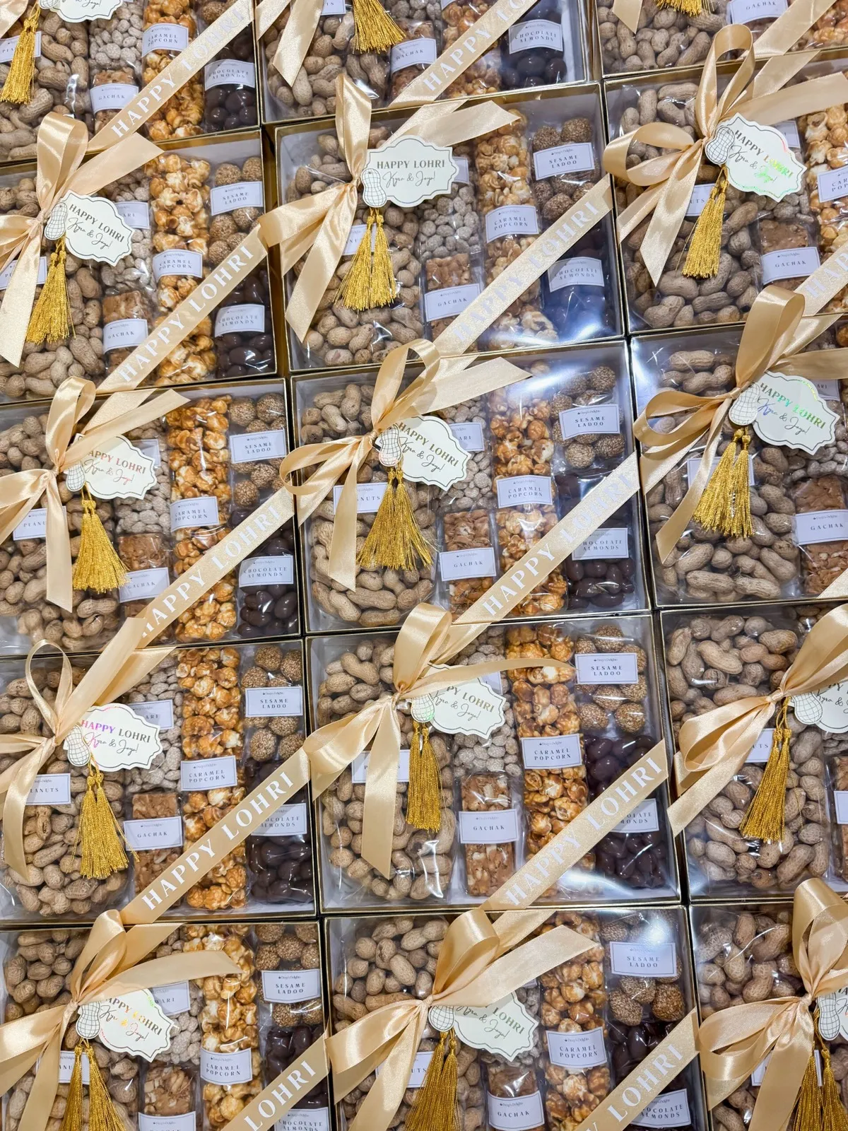 Indian-fusion wedding catering in Calgary with styled dessert table by Deep's Delights.